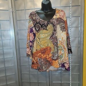 Chico's size 2 3/4 sleeve blouse. Medium